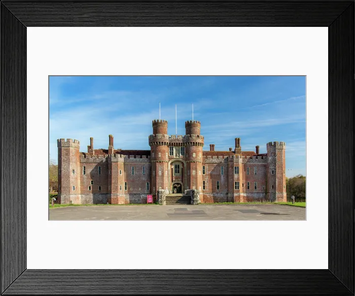 Framed Print : The brick built 15th century Herstmonceux Castle, East Sussex, England, UK Framed Print : The brick built 15th century Herstmonceux Castle, East Sussex, England, UK