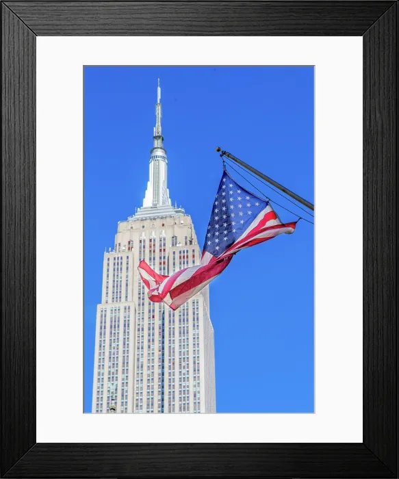 Framed Print : The Empire State Building in the Midtown South District, Manhattan, New York City. It was completed in 1931 and is 1, 454 feet tall Framed Print : The Empire State Building in the Midtown South District, Manhattan, New York City. It was completed in 1931 and is 1, 454 feet tall