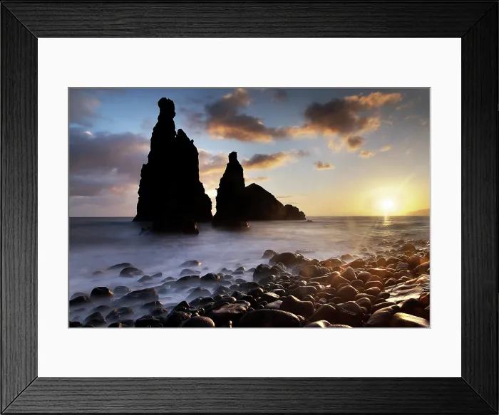 Framed Print : dramatic coastline with rocks of Madeira, Portugal Framed Print : dramatic coastline with rocks of Madeira, Portugal