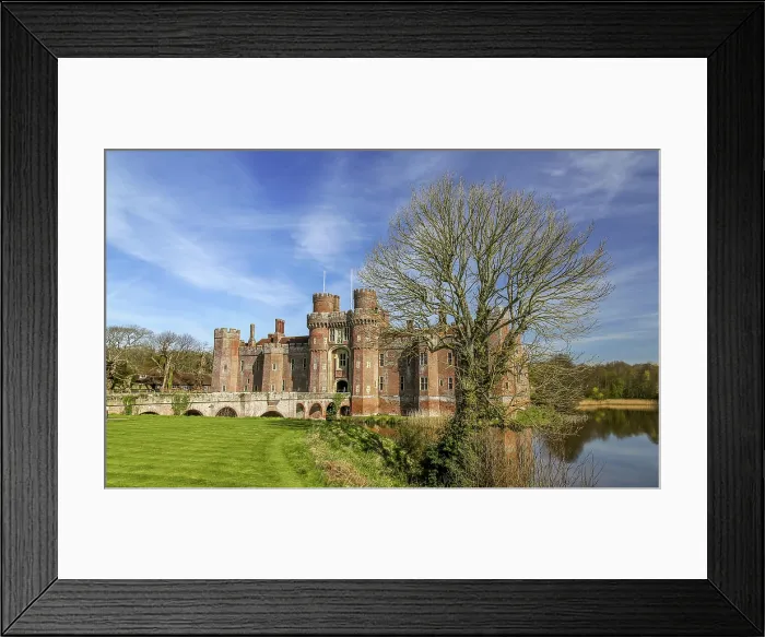 Framed Print : The brick built 15th century Herstmonceux Castle, East Sussex, England, UK Framed Print : The brick built 15th century Herstmonceux Castle, East Sussex, England, UK