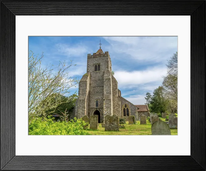 Framed Print : St Peter's Church in the village of Firle, East Sussex, England, UK. It dates from the 12th Century and is still in use today Framed Print : St Peter's Church in the village of Firle, East Sussex, England, UK. It dates from the 12th Century and is still in use today