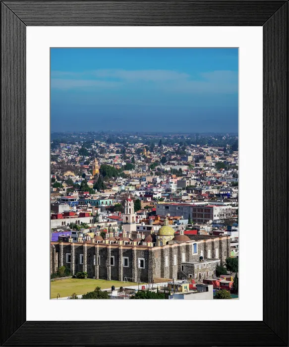 Framed Print : View towards the San Gabriel Franciscan Convent, Cholula, Puebla State, Mexico Framed Print : View towards the San Gabriel Franciscan Convent, Cholula, Puebla State, Mexico