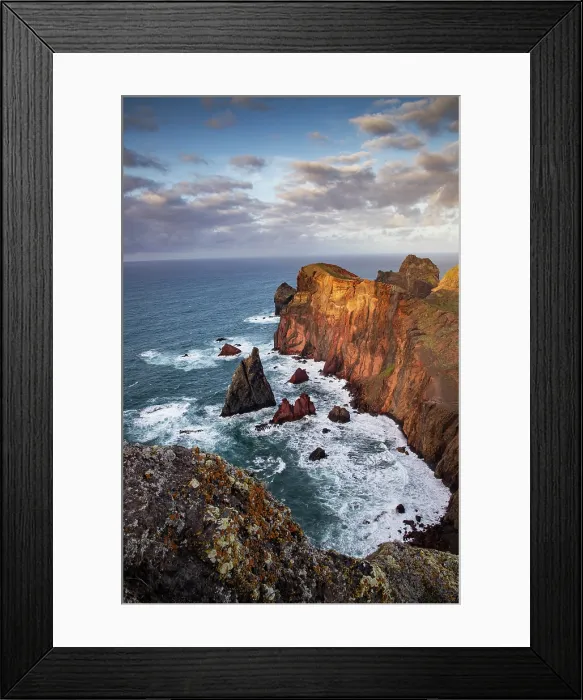 Framed Print : dramatic coastline with rocks of Madeira, Portugal Framed Print : dramatic coastline with rocks of Madeira, Portugal