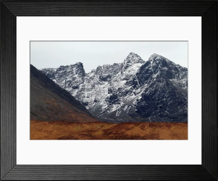 Framed Print : Cullin Hills in winter, Isle of Skye, Scotland, UK Framed Print : Cullin Hills in winter, Isle of Skye, Scotland, UK