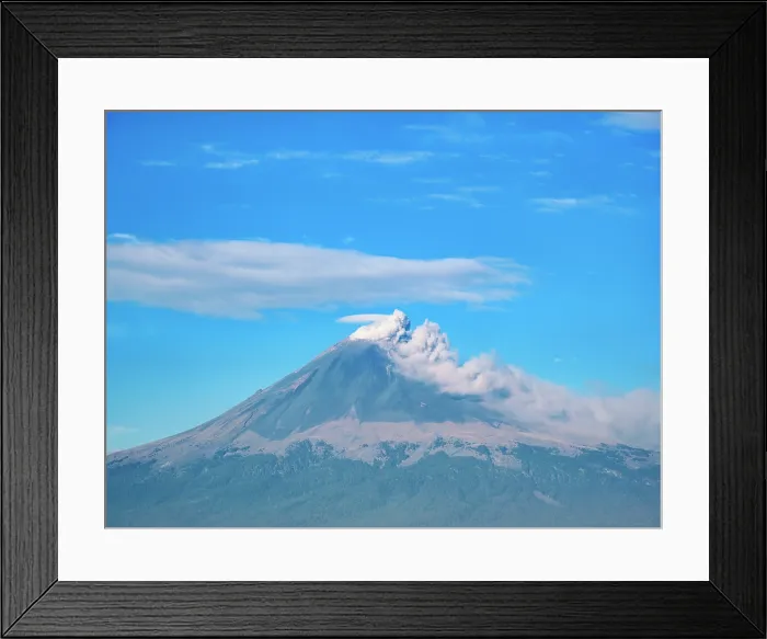 Framed Print : Popocatepetl Volcano seen from Cholula, Puebla State, Mexico Framed Print : Popocatepetl Volcano seen from Cholula, Puebla State, Mexico