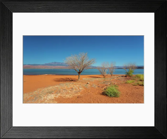 Framed Print : The reservoir at Sand Hollow State Park in Utah, USA Framed Print : The reservoir at Sand Hollow State Park in Utah, USA