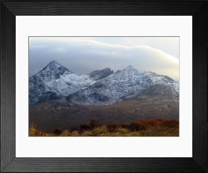 Framed Print : Cullin Hills in winter, Isle of Skye, Scotland, UK Framed Print : Cullin Hills in winter, Isle of Skye, Scotland, UK