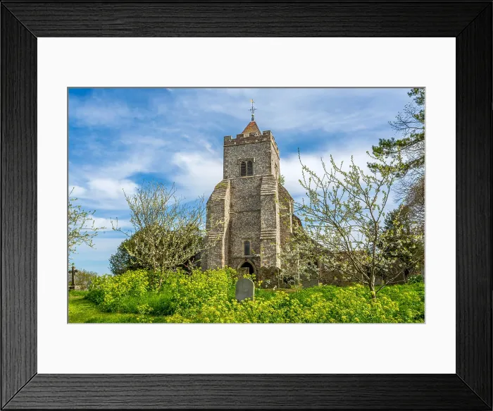 Framed Print : St Peter's Church in the village of Firle, East Sussex, England, UK. It dates from the 12th Century and is still in use today Framed Print : St Peter's Church in the village of Firle, East Sussex, England, UK. It dates from the 12th Century and is still in use today