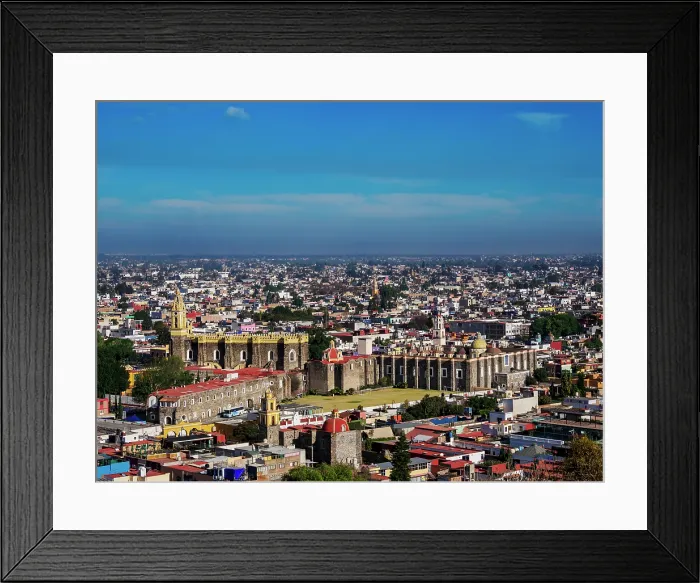 Framed Print : View towards the San Gabriel Franciscan Convent, Cholula, Puebla State, Mexico Framed Print : View towards the San Gabriel Franciscan Convent, Cholula, Puebla State, Mexico