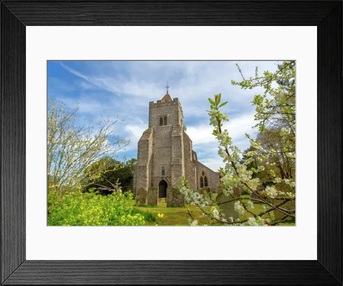 Framed Print : St Peter's Church in the village of Firle, East Sussex, England, UK. It dates from the 12th Century and is still in use today Framed Print : St Peter's Church in the village of Firle, East Sussex, England, UK. It dates from the 12th Century and is still in use today