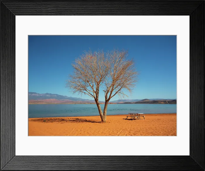 Framed Print : The reservoir at Sand Hollow State Park in Utah, USA Framed Print : The reservoir at Sand Hollow State Park in Utah, USA