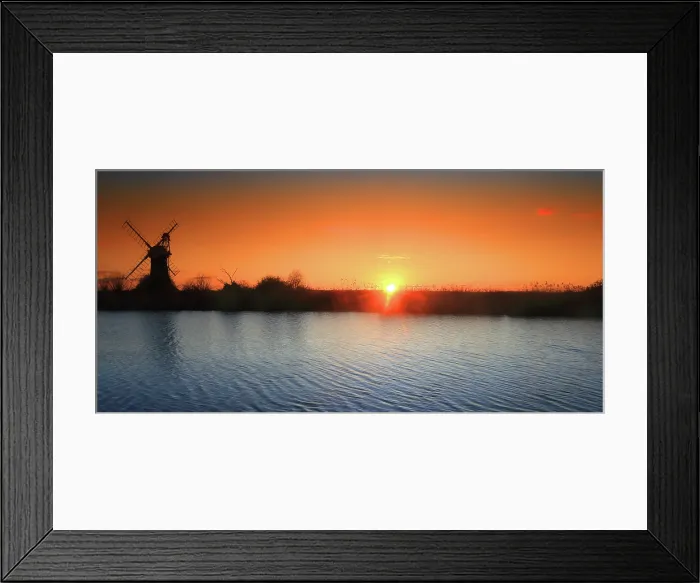 Framed Print : St. Benet's Mill, sunset, Norfolk Broads, Norfolk Framed Print : St. Benet's Mill, sunset, Norfolk Broads, Norfolk