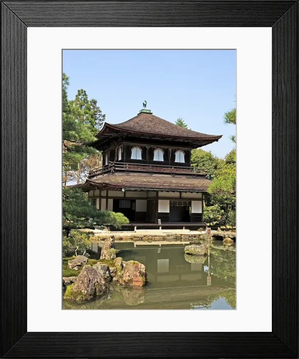 Framed Print : two-storied Kannon-den at Ginkaku-ji, Temple of the Silver Pavilion'), officially named Jishō-ji Temple of Shining Mercy') Framed Print : two-storied Kannon-den at Ginkaku-ji, Temple of the Silver Pavilion'), officially named Jishō-ji Temple of Shining Mercy')