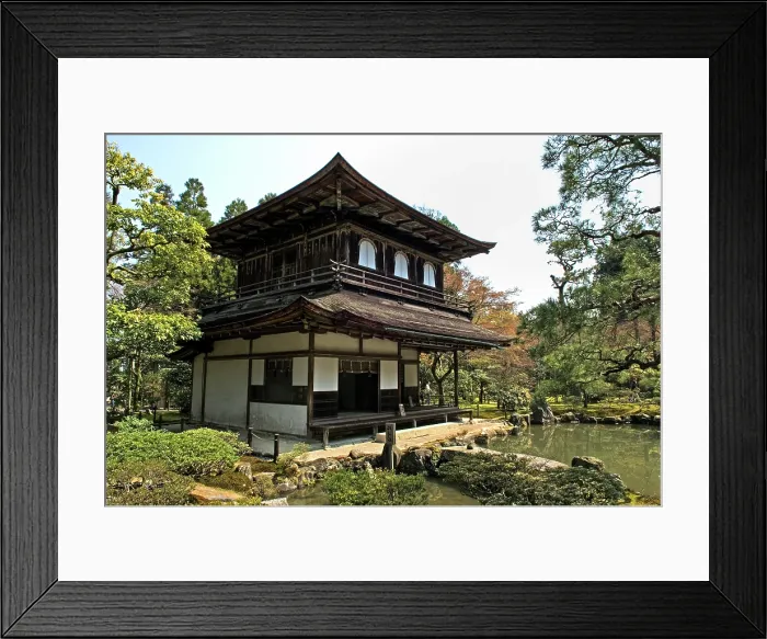Framed Print : two-storied Kannon-den at Ginkaku-ji, Temple of the Silver Pavilion'), officially named Jishō-ji Temple of Shining Mercy') Framed Print : two-storied Kannon-den at Ginkaku-ji, Temple of the Silver Pavilion'), officially named Jishō-ji Temple of Shining Mercy')