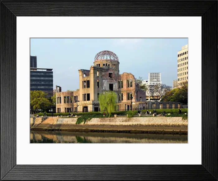 Framed Print : Peace Memorial called the Genbaku Dome or A-Bomb Dome, one of the few buildings remained standing after the atomic bombing of Hiroshima on 6 August 1945, Hiroshima, Japan Framed Print : Peace Memorial called the Genbaku Dome or A-Bomb Dome, one of the few buildings remained standing after the atomic bombing of Hiroshima on 6 August 1945, Hiroshima, Japan