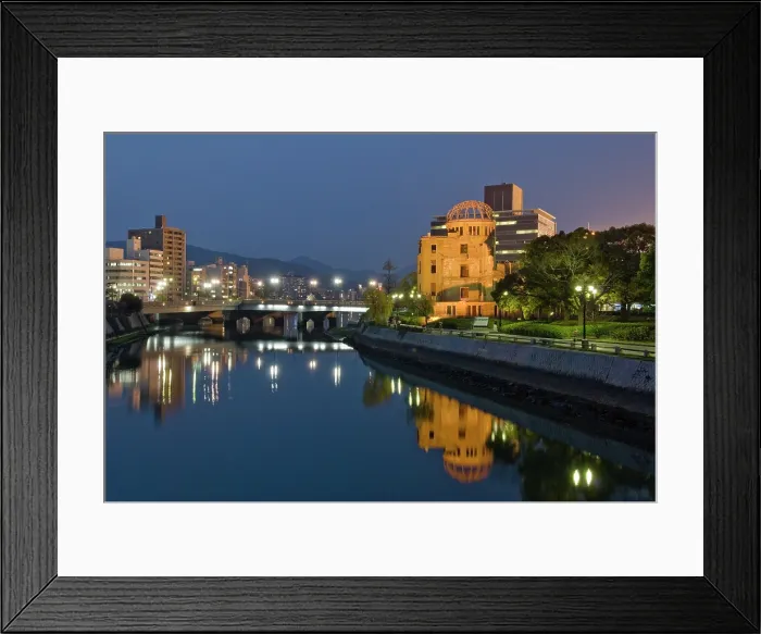 Framed Print : Peace Memorial called the Genbaku Dome or A-Bomb Dome, one of the few buildings remained standing after the atomic bombing of Hiroshima on 6 August 1945, Hiroshima, Japan Framed Print : Peace Memorial called the Genbaku Dome or A-Bomb Dome, one of the few buildings remained standing after the atomic bombing of Hiroshima on 6 August 1945, Hiroshima, Japan