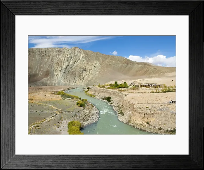 Framed Print : Indus River valley, Leh district, Ladakh region, state of Jammu and Kashmir, India, Asia