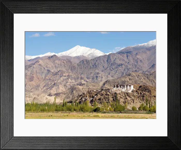 Framed Print : Indus River valley with the Tibetan Buddhist Stakna Monastery in the background, near Leh, Ladakh region, state of Jammu and Kashmir, India, Asia Framed Print : Indus River valley with the Tibetan Buddhist Stakna Monastery in the background, near Leh, Ladakh region, state of Jammu and Kashmir, India, Asia