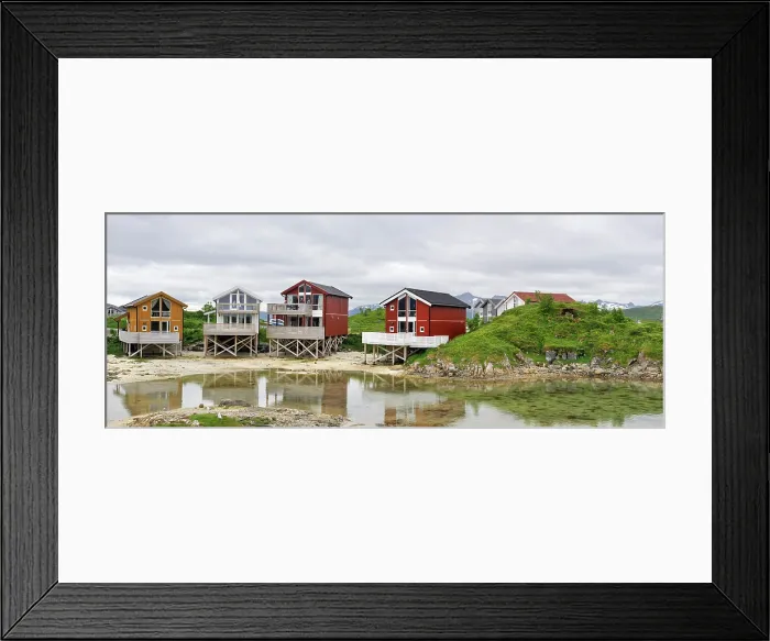 Framed Print : Artic Hotel, Sommaroy, County of Troms, Norway, Northern Europe Framed Print : Artic Hotel, Sommaroy, County of Troms, Norway, Northern Europe