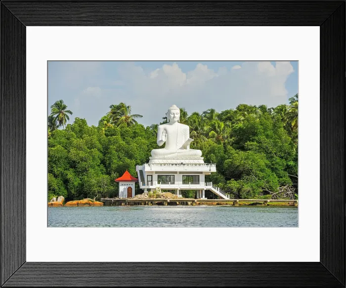 Framed Print : Monumental statue of Buddha at Bentota River mouth, Bentota, Galle District, Southern Province, Sri Lanka, Indian subcontinent, South Asia Framed Print : Monumental statue of Buddha at Bentota River mouth, Bentota, Galle District, Southern Province, Sri Lanka, Indian subcontinent, South Asia