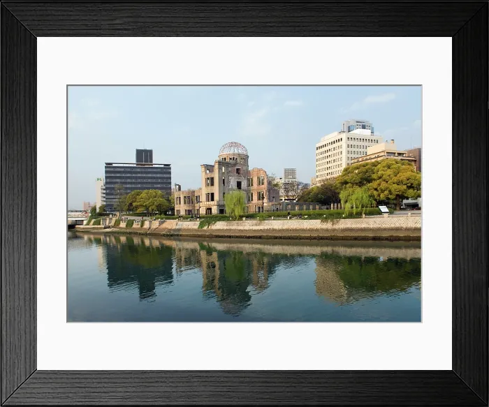 Framed Print : Peace Memorial called the Genbaku Dome or A-Bomb Dome, one of the few buildings remained standing after the atomic bombing of Hiroshima on 6 August 1945, Hiroshima, Japan Framed Print : Peace Memorial called the Genbaku Dome or A-Bomb Dome, one of the few buildings remained standing after the atomic bombing of Hiroshima on 6 August 1945, Hiroshima, Japan