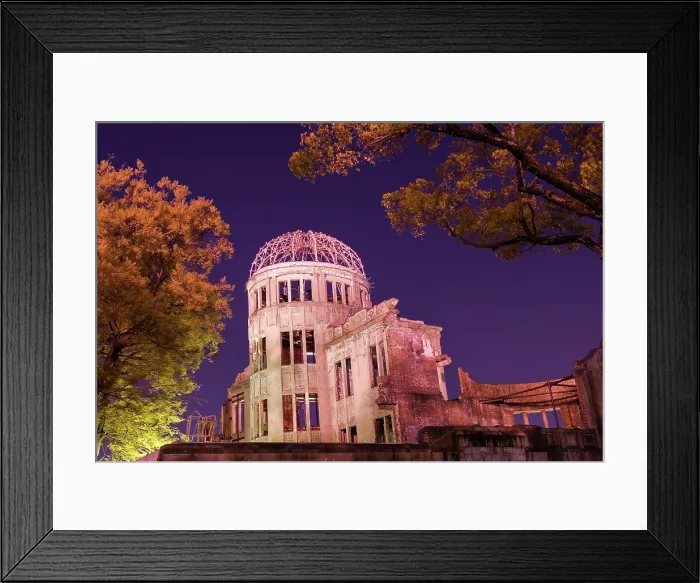 Framed Print : Peace Memorial called the Genbaku Dome or A-Bomb Dome, one of the few buildings remained standing after the atomic bombing of Hiroshima on 6 August 1945, Hiroshima, Japan Framed Print : Peace Memorial called the Genbaku Dome or A-Bomb Dome, one of the few buildings remained standing after the atomic bombing of Hiroshima on 6 August 1945, Hiroshima, Japan