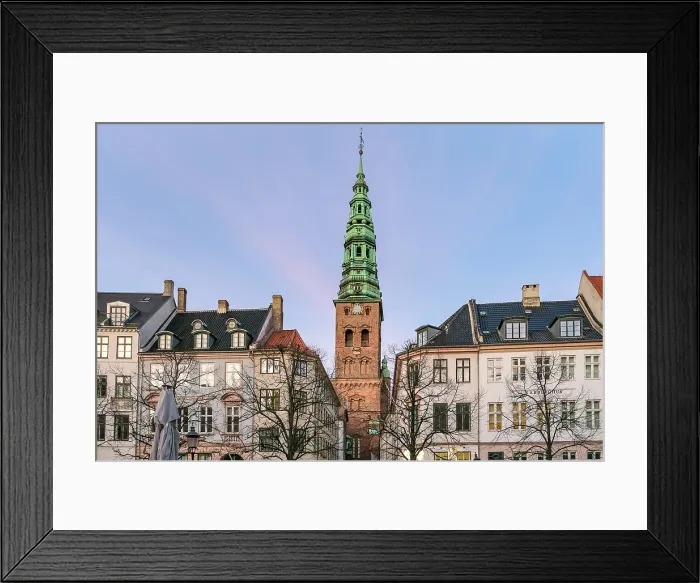 Framed Print : Copenhagen, Denmark ' View of Nikolaj Kunsthal, a former medieval church transformed into a contemporary art center Framed Print : Copenhagen, Denmark ' View of Nikolaj Kunsthal, a former medieval church transformed into a contemporary art center