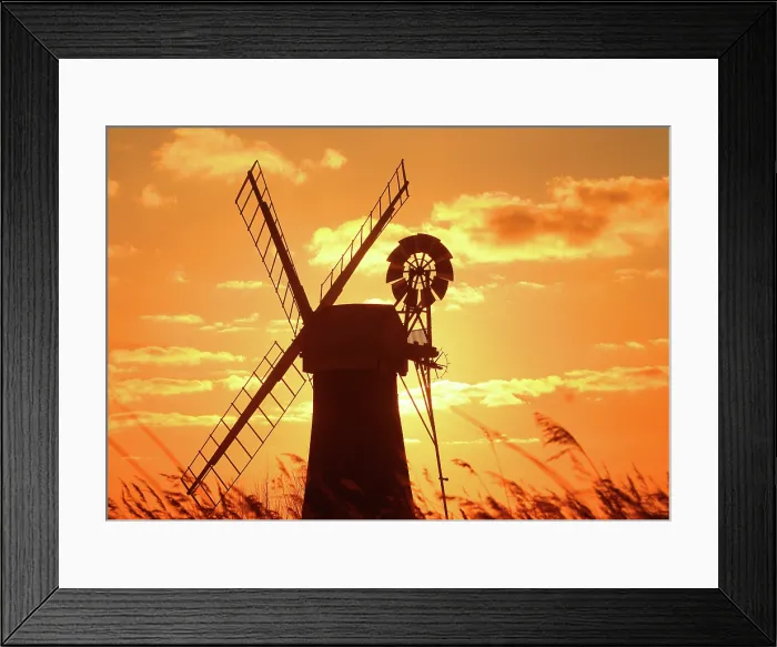 Framed Print : St. Benet's Mill detail at sunset, Norfolk Broads, Norfolk Framed Print : St. Benet's Mill detail at sunset, Norfolk Broads, Norfolk