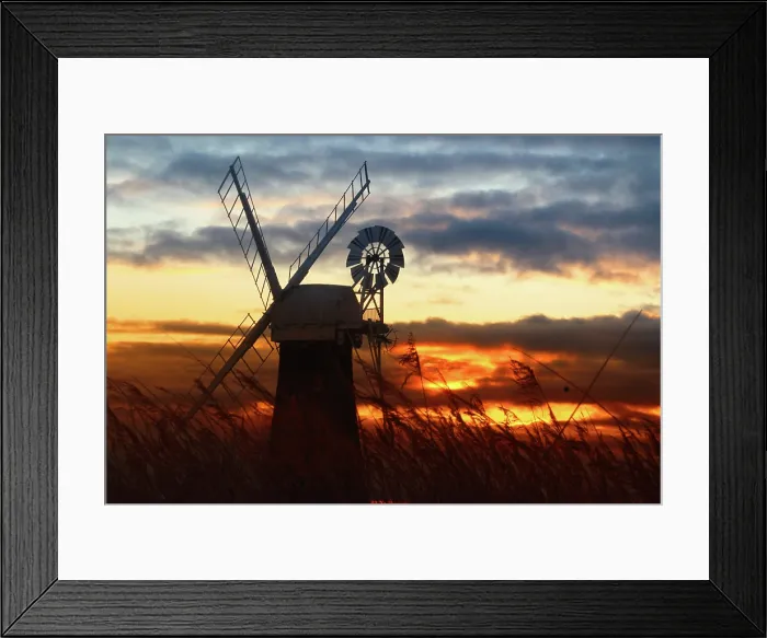 Framed Print : St. Benet's Mill, Norfolk Broads, England Framed Print : St. Benet's Mill, Norfolk Broads, England