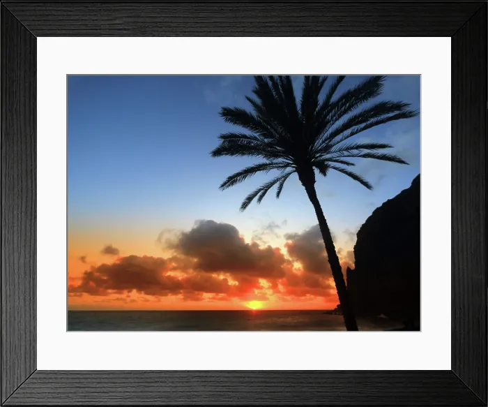 Framed Print : Sunset, south coast, Madeira Framed Print : Sunset, south coast, Madeira