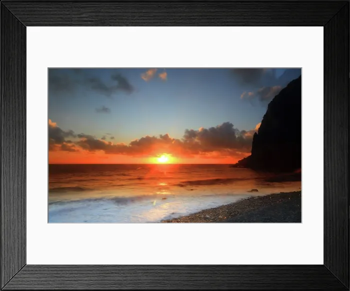 Framed Print : Sunset, south coast, Madeira Framed Print : Sunset, south coast, Madeira