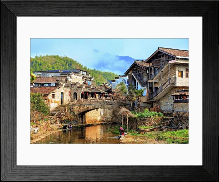 Framed Print : Nianbadu ancient town, Jiangshan City, Zhejiang Province, China Framed Print : Nianbadu ancient town, Jiangshan City, Zhejiang Province, China
