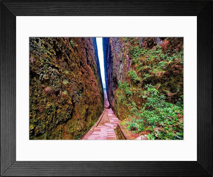 Framed Print : Gap between two peaks of Mount Jianglang, Jiangshan City, Zhejiang Province, China Framed Print : Gap between two peaks of Mount Jianglang, Jiangshan City, Zhejiang Province, China