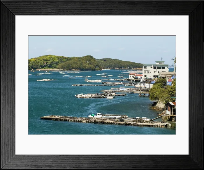 Framed Print : Village in the bay of Toba and its cluster of islets, Ise-Shima National Park, Japan Framed Print : Village in the bay of Toba and its cluster of islets, Ise-Shima National Park, Japan