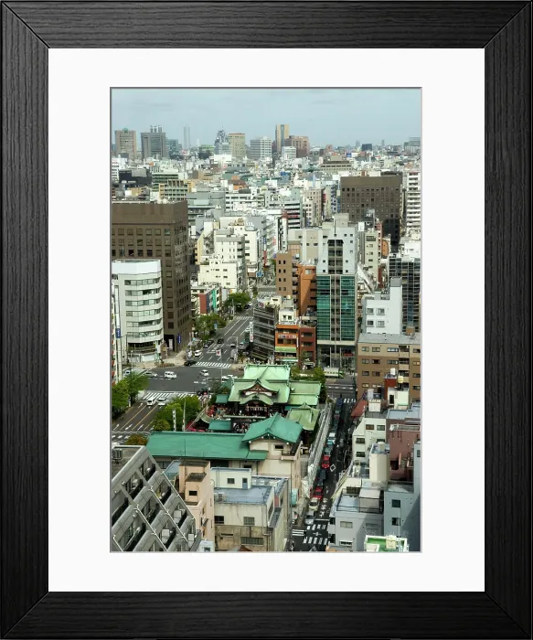 Framed Print : Suiten-gū (green roof), a Shinto shrine devoted to conception and safe childbirth, viewed from Royal Park Hotel, Chuo ward, Tokyo Framed Print : Suiten-gū (green roof), a Shinto shrine devoted to conception and safe childbirth, viewed from Royal Park Hotel, Chuo ward, Tokyo