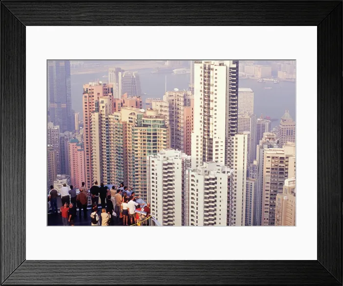 Framed Print : Terrace on Victoria Peak, looking over Central district, Hong-Kong Island, People's Republic of China, Asia Framed Print : Terrace on Victoria Peak, looking over Central district, Hong-Kong Island, People's Republic of China, Asia