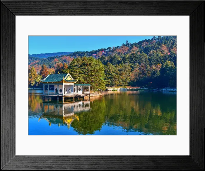 Framed Print : Ruqin Lake in Lushan (Mount Lu), UNESCO, Jiujiang City, Jiangxi, China Framed Print : Ruqin Lake in Lushan (Mount Lu), UNESCO, Jiujiang City, Jiangxi, China