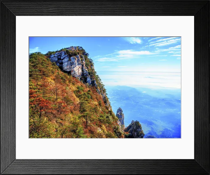 Framed Print : View of Wulao Feng (Five-Old-Man Peak) in Lushan (Mount Lu), UNESCO, Jiujiang City, Jiangxi, China Framed Print : View of Wulao Feng (Five-Old-Man Peak) in Lushan (Mount Lu), UNESCO, Jiujiang City, Jiangxi, China