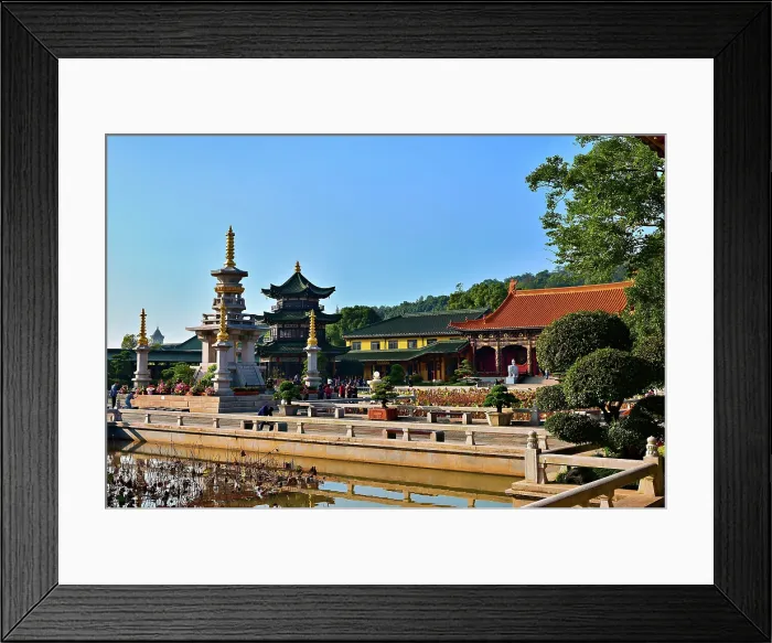 Framed Print : Dongling Monastery, Jiujiang City, Jiangxi Province, China