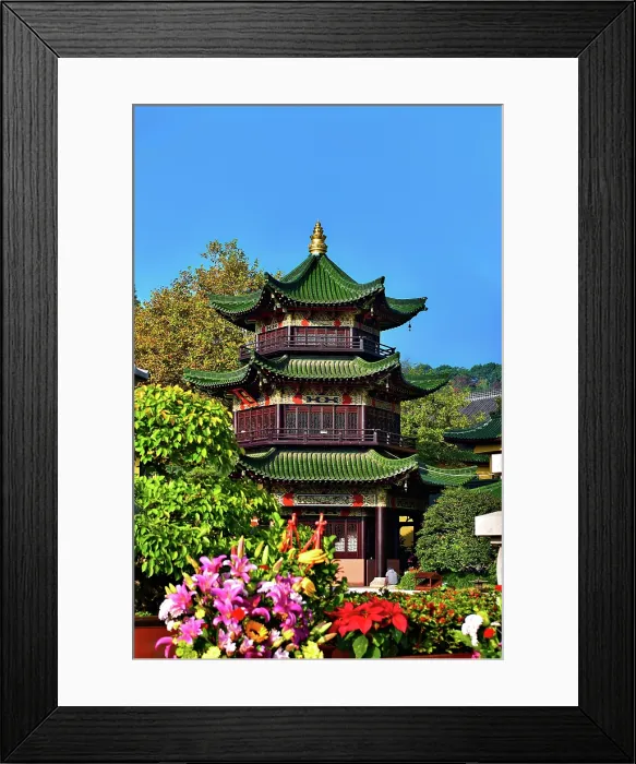 Framed Print : Dongling Monastery, Jiujiang City, Jiangxi Province, China Framed Print : Dongling Monastery, Jiujiang City, Jiangxi Province, China