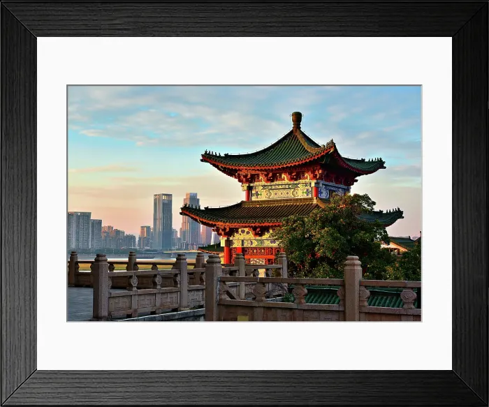 Framed Print : View of Nanchang City from the Pavilion of Prince Teng. Nanchang, Jiangxi Province, China Framed Print : View of Nanchang City from the Pavilion of Prince Teng. Nanchang, Jiangxi Province, China