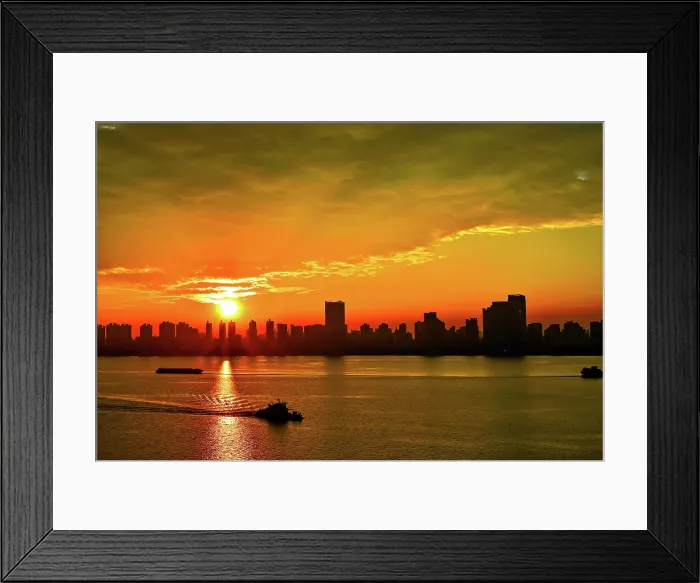 Framed Print : View of Nanchang City and Ganjiang River, Nanchang, Jiangxi Province, China Framed Print : View of Nanchang City and Ganjiang River, Nanchang, Jiangxi Province, China