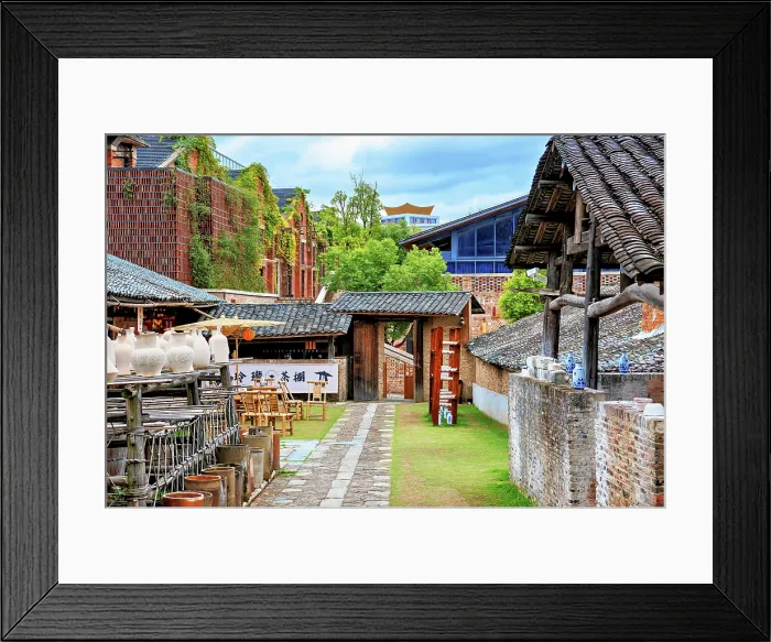 Framed Print : Taoyang Alley, Jingdezhen (porcelain capital of China), Jiangxi Province, China Framed Print : Taoyang Alley, Jingdezhen (porcelain capital of China), Jiangxi Province, China