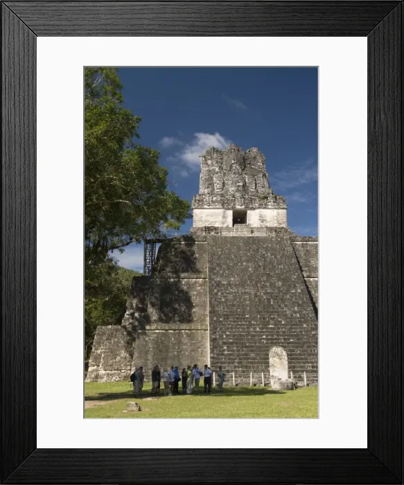 Framed Print : Temple No. 2 (Temple of the Masks), Great Plaza, Tikal, UNESCO World Heritage Site Framed Print : Temple No. 2 (Temple of the Masks), Great Plaza, Tikal, UNESCO World Heritage Site