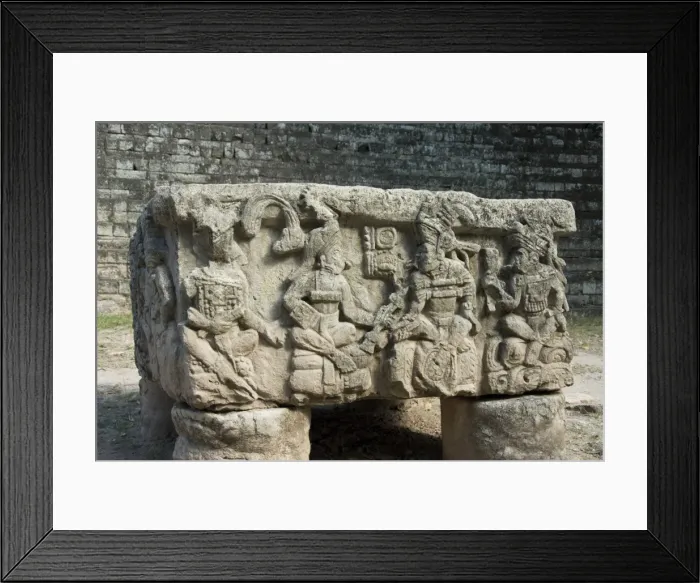 Framed Print : Altar Q, West Court, Copan Archaeological Park, Copan, UNESCO World Heritage Site, Honduras, Central Framed Print : Altar Q, West Court, Copan Archaeological Park, Copan, UNESCO World Heritage Site, Honduras, Central