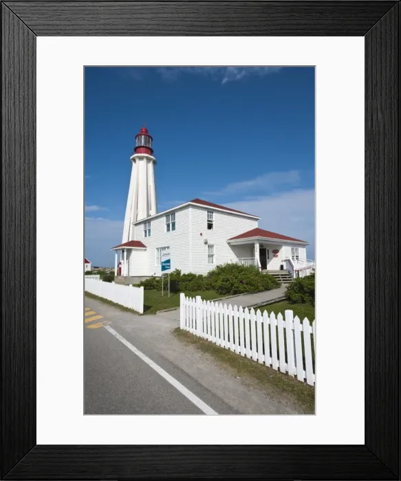 Framed Print : Pointe-au-Pere Lighthouse in Rimouski, Quebec, Canada, North America Framed Print : Pointe-au-Pere Lighthouse in Rimouski, Quebec, Canada, North America