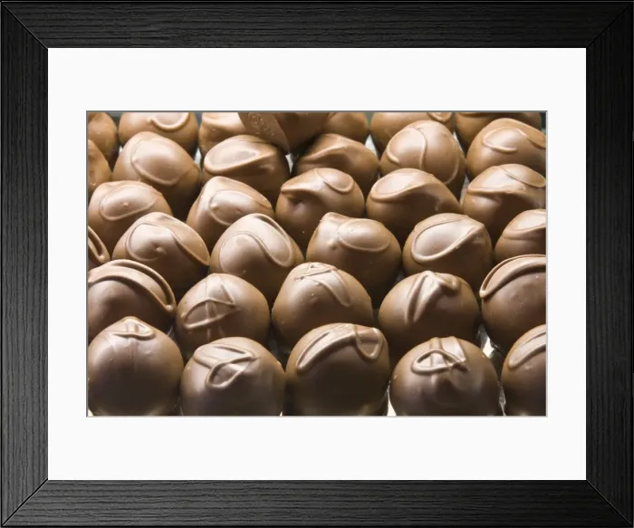 Framed Print : Chocolates at the Ganong Chocolate factory, New Brunswick, Canada, North America