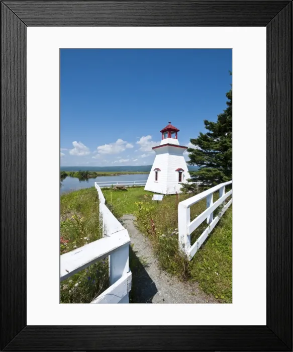 Framed Print : Anderson Hallow Lighthouse in Riverside-Albert, New Brunswick, Canada, North America Framed Print : Anderson Hallow Lighthouse in Riverside-Albert, New Brunswick, Canada, North America