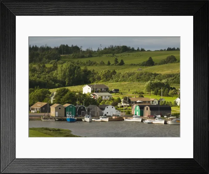Framed Print : Small harbour, French River, Prince Edward Island, Canada, North America Framed Print : Small harbour, French River, Prince Edward Island, Canada, North America