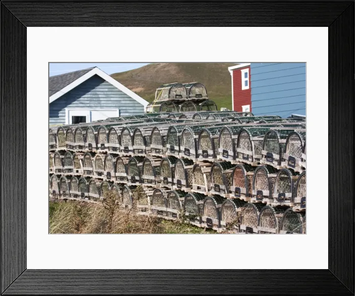 Framed Print : Lobster traps on Ile du Havre-aux-Maisons, Iles de la Madeleine (Magdalen Islands) Framed Print : Lobster traps on Ile du Havre-aux-Maisons, Iles de la Madeleine (Magdalen Islands)